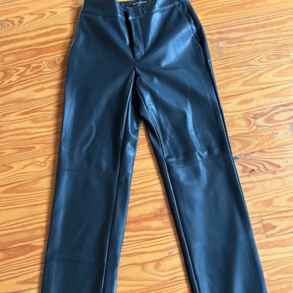 Banana Republic Vegan leather straight leg pant brand new with tags